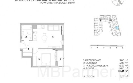 Malborska, funkcjonalne, loggia, garaż